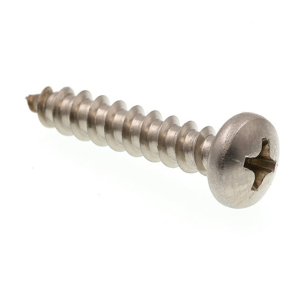 65 #10x1 Pan Head Phillips Tapping Screws Steel Zinc Plated